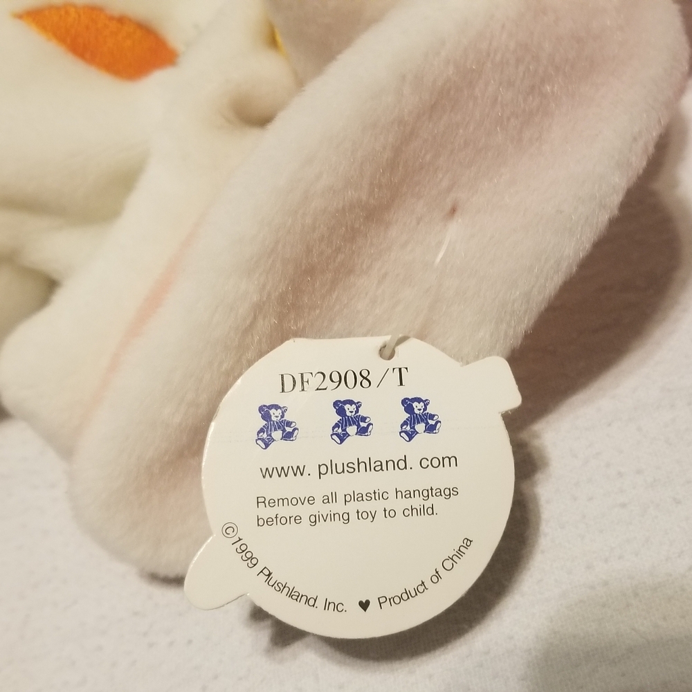 Like new 1999 Plushland white bunny - Picture 3 of 7